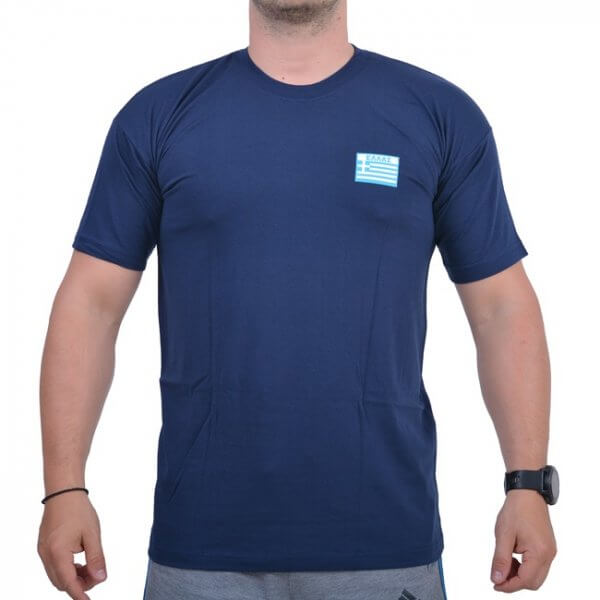 EAGLE T-shirt Δυνάμεις Καταδρομών Με Στάμπα Μπλε