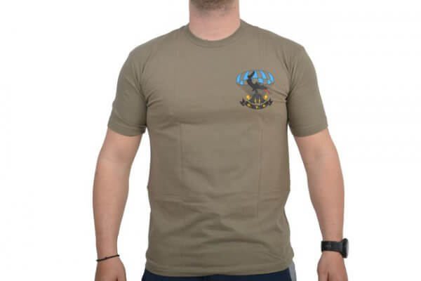 EAGLE T-shirt (Ο.Υ.Κ.) Με Στάμπα Χακί
